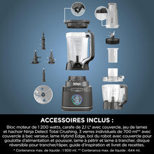 Load image into Gallery viewer, Ninja Detect Power Blender Pro &amp; Single Serve 2-in-1, 1200W Blender with 2L Container, 2 Individual Cups, Blender for Smoothies and Iced Drinks, Vegetable Chopping, Black, TB301EU