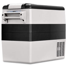 Load image into Gallery viewer, Réfrigérateur 52l de Voiture -20℃/+10℃ Mini Réfrigérateur Portable Ecran Lcd Adaptateur 69x34,5x52,5cm Noir+Gris