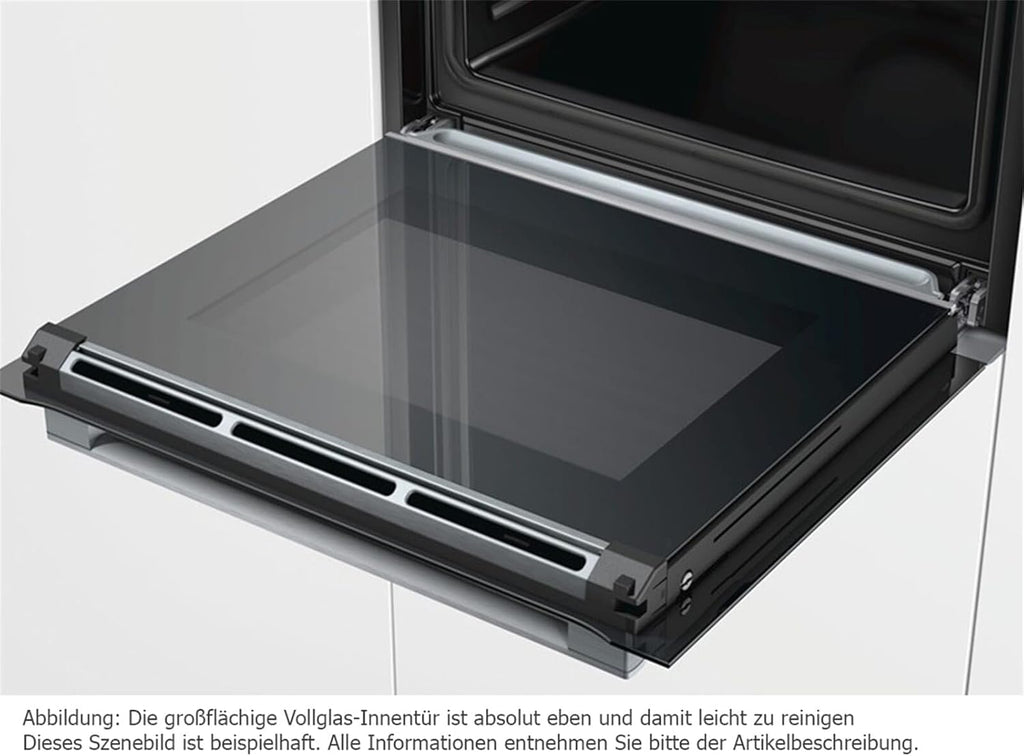 Bosch HBF133BR0 Série 2 - Four encastrable - 60 x 60 cm - Accessoire de nettoyage EcoClean Direct - Cuisson Air chaud 3D sur 3 niveaux en même temps - Écran LED - Chauffage rapide - Sécurité enfant