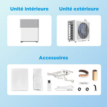 Load image into Gallery viewer, MIDEA Climatiseur PortaSplit Mobile Silencieux 4-in-1| 12000 BTU | Chauffage et Climatisation Portable Prêt à Poser 3,5kW- Clim Mobile avec rafraîchisseur, déshumidificateur, chauffage,ventilateur