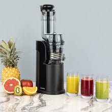 Load image into Gallery viewer, Extracteur de Jus de Fruits et Légumes vertical GSX24 H.Koenig Centrifugeuse Vitamin + sans BPA - 82 mm Large Bouche - 3 tamis pour jus fin ou épais et sorbet - Pression douce - 50 tours 400 W