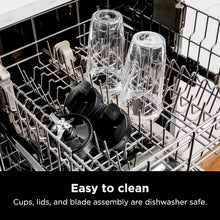 Load image into Gallery viewer, Ninja BN401 Nutri Pro Compact Personal Blender, Auto-iQ Technology, 1100-Peak-Watts, for Frozen Drinks, Smoothies, Sauces &amp; More, with (2) 24-oz. To-Go Cups &amp; Spout Lids, Cloud Silver