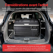 Load image into Gallery viewer, AAOBOSI 45L Glacière à Compresseur, Glaciere Électrique -20℃ à 20℃, Frigo Camion APP&amp;Bouton Contrôle, 12/24V DC et 100-240V AC Glaciere Camping Pour Voiture, Camion, Bateau et Prise De Courant