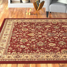 Load image into Gallery viewer, Charlton Home Safford Burgundy Area Rug Size: Rectangle 7 x 10 Red