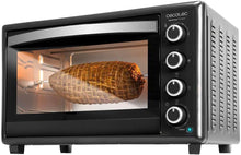 Load image into Gallery viewer, Cecotec Bake&amp;Toast 4600 Black Gyro Countertop Oven, 46 L, 2000 W, 12 Combinable Heating Functions, Includes Rotating Spindle, Crumb Catcher Tray.
