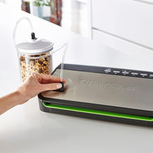 Load image into Gallery viewer, FoodSaver FFS005X Vacuum Sealer with Storage Compartment for Roll and Cutter, Pulse Function for Fragile Food, Includes Matching Accessories and Vacuum Bags