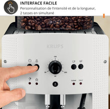 Load image into Gallery viewer, Krups Coffee Bean Machine, 1.7 L, 2 Cups Simultaneously, Automatic Cleaning, Steam Nozzle for Cappuccino, Espresso Maker, Essential Black YY8125FD
