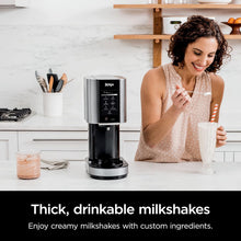 Load image into Gallery viewer, Ninja NC301 CREAMi Ice Cream Maker, for Gelato, Mix-ins, Milkshakes, Sorbet, Smoothie Bowls &amp; More, 7 One-Touch Programs, with (2) Pint Containers &amp; Lids, Compact Size, Perfect for Kids, Silver