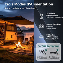 Load image into Gallery viewer, Glacière Électrique Portable Double Zone 40L Réfrigérateur de Voiture 12 V à Compresseur -20℃ ~ 2012/24V CC et 100-240V CA Noir -