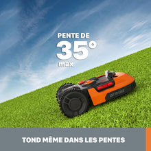 Load image into Gallery viewer, WORX LANDROID Vision WR206E.1, Robot Tondeuse sans Fil périphérique 600 m² Surf.Max 700 m², Installation en 30 Min, Caméra 4K + IA Adaptative, évite Tous Les Obstacles, Coupe des Bordures, Multizone