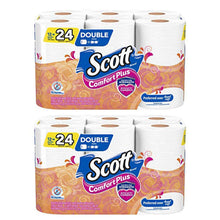 Load image into Gallery viewer, Scott ComfortPlus Toilet Paper, 12 Double Rolls, Bath Tissue (2 Pack)