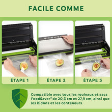 Load image into Gallery viewer, FoodSaver FFS005X Machine sous Vide avec Compartiment de Rangement pour Rouleau et Cutter, Fonction Pulse pour Aliments Fragiles, Inclus Accessoires et Sacs de Mise sous Vide Assortis