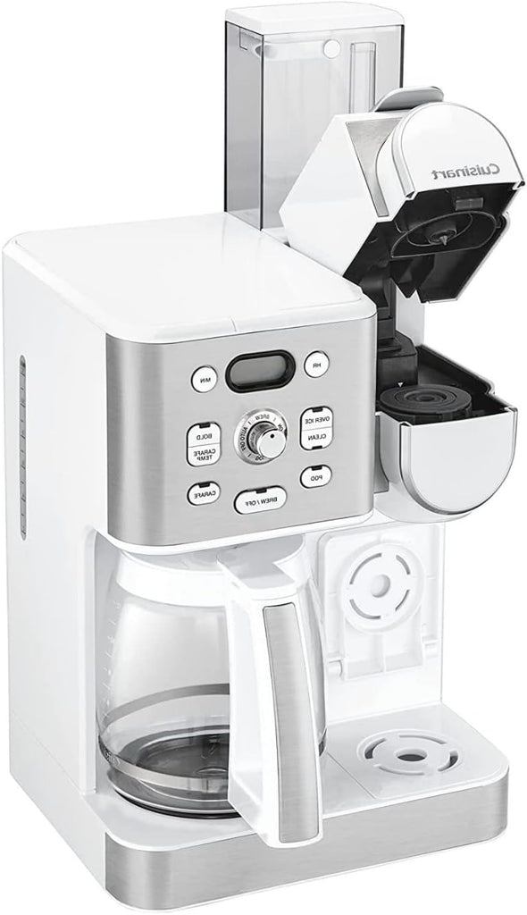 Cuisinart Cafetière, carafe en verre de 12 tasses, cafetière automatique chaude et glacée, machine à café à serveur unique, acier inoxydable noir, SS-16BKS
