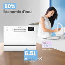 Load image into Gallery viewer, COMFEE’ TD602E-W | Lave-vaisselle Compact 6 Couverts
