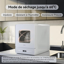 Load image into Gallery viewer, Hermitlux Mini lave-vaisselle de table, 6+1 Programmes de lavage, 5 Couverts et réservoir d'eau de 5L