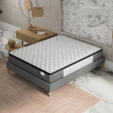 Load image into Gallery viewer, sensoreve November- Matelas Elekctra 140x190cm- Épaisseur 30cm- Hybride: Ressorts ensachés+Mousse Mémoire de Forme - Soutien Tonique &amp; indépendance de Couchage-Label SANITIZED(Anti bactérien/acarien)