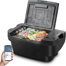 Load image into Gallery viewer, AAOBOSI 46 L Glaciere a Compression, Glaciere Electrique Double Zone, 12 V/24 V et 100-240 V Frigo Camping, -20 ℃ à 20 ℃, pour Voiture, Camion, Bateau, Camping-Car