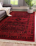 Unique Loom Lincoln Tekke Area Rug (4' x 6' - Red)