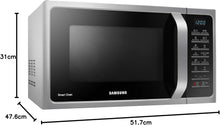 Load image into Gallery viewer, Samsung MC28H5015CS Micro-ondes Combiné, SmartOven, 900 W, Grill 1500 W, 28 L, 51,7 x 31 x 47,6 cm, Argent
