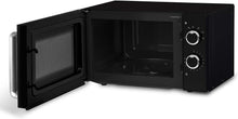 Load image into Gallery viewer, H.Koenig Four à Micro-ondes Compact Digital 20L VIO2, 700W, Plateau tournant 24,5cm, Multifonction Programmable 6 niveaux de chauffe, Décongélation et Express, Minuterie 60min, Effet mirroir noir