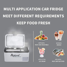 Load image into Gallery viewer, Alpicool LGMP8 8L Glaciere Portable Réfrigérateur Voiture Camping Congélateur 12/24V Mini Frigo pour Maison, Bureau ou Pique-Nique en Plein Air/ -20 à 20℃(Batterie Non Incluse)