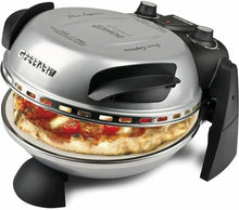 Load image into Gallery viewer, G3 Ferrari G10006 Pizza Express Delizia, 1200 W Pizza Oven, Adjustable Thermostat up to 400°C, Cooks Tasty Pizza in 5 Minutes, Double Resistance, Recipe Book and Spatulas Included - Black