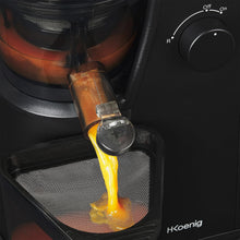 Load image into Gallery viewer, Extracteur de Jus de Fruits et Légumes vertical GSX24 H.Koenig Centrifugeuse Vitamin + sans BPA - 82 mm Large Bouche - 3 tamis pour jus fin ou épais et sorbet - Pression douce - 50 tours 400 W