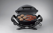Load image into Gallery viewer, Weber Q1400 Barbecue électrique, surface de cuisson 43 x 32 cm, nomade, grille en fonte émaillée divisée en 2 parties, couvercle et cuve en fonte d'aluminium - Gris foncé (52020053)