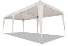 Load image into Gallery viewer, Goutime tonnelle Pliante 3x6,Pop up canopée Gazebo Tente de fête,4 Murs détachables Même Sac à roulettes,abri de Jardin Exterieur,Tente de réception（Blanc）