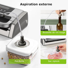 Load image into Gallery viewer, Bonsenkitchen Powerful and Quiet Food Vacuum Sealer with Globefish Technology for Continuous Work, Locked Handle Design, Integrated Cutter, 2 Rolls of Bags Included