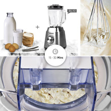 Load image into Gallery viewer, Duronic IM540 Machine à glace et sorbetière électrique Cuve amovible en inox de 1,5 litres Turbine idéale pour créer des glaces sorbets yaourts glacés crèmes glacée et desserts faits maison