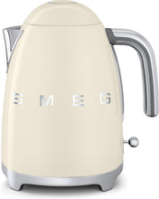 Load image into Gallery viewer, Smeg TSF02CRUK KLF01CRUK Ensemble grille-pain et bouilloire style rétro années 50 Crème