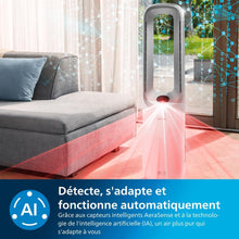 Load image into Gallery viewer, Philips Air Performer 3-en-1 : Purificateur, Chauffage &amp; Ventilateur Rafraîchisseur – Nettoie 70m², Élimine 99,97% des Allergènes et Polluants. Filtre HEPA, Capteurs Intelligents, App (AMF870/15)