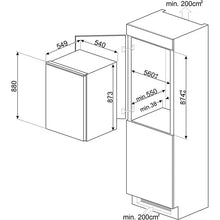 Load image into Gallery viewer, Réfrigérateur top encastrable SMEG S4C092D