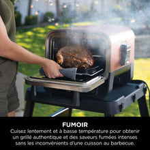 Load image into Gallery viewer, Ninja Woodfire 8-in-1 Electric Outdoor Pizza Oven, Rotisserie &amp; Smoker BBQ with Grate, Pro-Heat Plate, Pizza Stone, Wood Pellets and Shovel, 6 Settings, Dark Orange OO101EU