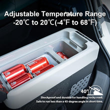 Load image into Gallery viewer, Alpicool LGMP8 8L Glaciere Portable Réfrigérateur Voiture Camping Congélateur 12/24V Mini Frigo pour Maison, Bureau ou Pique-Nique en Plein Air/ -20 à 20℃(Batterie Non Incluse)