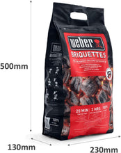 Load image into Gallery viewer, Weber Classic Kettle barbecue au charbon de bois, surface de cuisson Ø 57cm, barbecue avec couvercle et cuve en acier emaillé, thermomètre intégré au couvercle, trépied et roues - Noir (1341504)