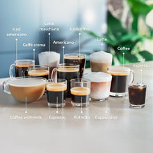 Load image into Gallery viewer, PHILIPS 4400 Series Fully Automatic Espresso Machine – 12 Hot &amp; Iced Coffees, Quick-to-Clean LatteGo Milk System, SilentBrew, QuickStart, Ceramic Grinder, Black Chrome (EP4444/90)