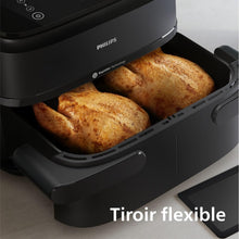 Load image into Gallery viewer, Philips Air Fryer 3000 Series Double Basket - Healthy, Fast and Versatile Cooking, 9 Litre Capacity, Touch Screen, Two Drawer Design (NA350/00)