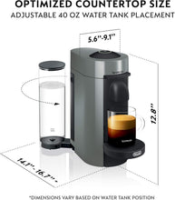 Load image into Gallery viewer, Nespresso Vertuo Plus Coffee and Espresso Maker By De'Longhi, Ink Black