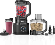 Load image into Gallery viewer, Ninja Detect Power Blender Processor Pro 3-en-1, mixeur 1200W, bol à mélanger, lame malaxeur, gobelet individuel, récipient, pétrir, mixer, hacher et mélanger, noir, TB401EU