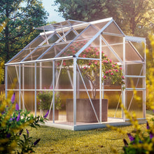 Load image into Gallery viewer, Gardebruk Serre de Jardin en Aluminium 7,63m³ abri extérieur pour Plantes légumes 250x190x195cm avec fenêtres