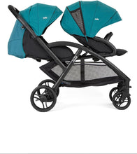 Load image into Gallery viewer, Joie - Evalite™ Duo - Poussette Double Légère - Siège Arrière Inclinable À Plat - Compatible Sièges Auto Et Nacelles - Suspension 4 Roues - Harnais 5 Points SoftTouch - Dès la naissance