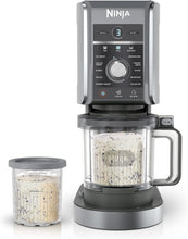 Load image into Gallery viewer, Ninja NC301 CREAMi Ice Cream Maker, for Gelato, Mix-ins, Milkshakes, Sorbet, Smoothie Bowls &amp; More, 7 One-Touch Programs, with (2) Pint Containers &amp; Lids, Compact Size, Perfect for Kids, Silver