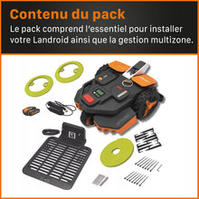 Load image into Gallery viewer, WORX LANDROID Vision WR206E.1, Robot Tondeuse sans Fil périphérique 600 m² Surf.Max 700 m², Installation en 30 Min, Caméra 4K + IA Adaptative, évite Tous Les Obstacles, Coupe des Bordures, Multizone