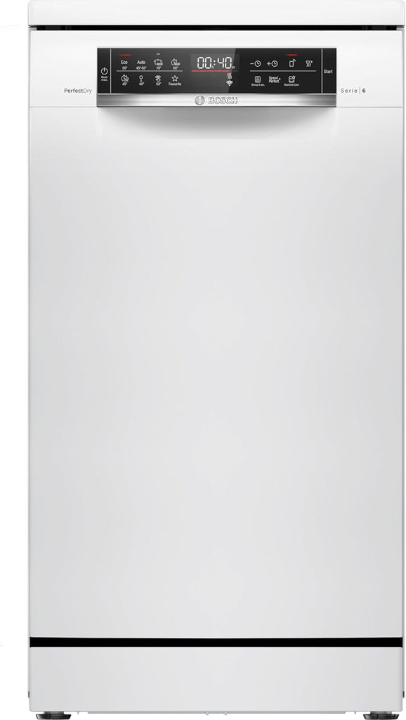 Bosch SPS6YMW14E, Série 6, Lave-vaisselle 45cm, Pose-libre, Blanc