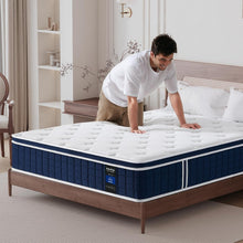 Load image into Gallery viewer, Inofia Ace Hybrid Firm Mattress 140 x 200 cm H4 Firm Mattress with Breathable Memory Foam and Independent Bagged Springs, 7 Ergonomic Zones, Extra Comfort for Adults and Children
