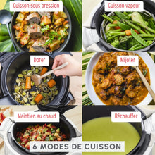 Load image into Gallery viewer, Moulinex, Cookeo Multicuiseur intelligent 6L, 150 recettes intégrées, Cuisson sans surveillance, Ecran intuitif, Guide de cuisson, Application MyMoulinex, 1600W, Blanc, 15 ans réparabilité