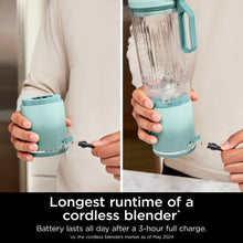Load image into Gallery viewer, Ninja Blast Max, Portable Blender + Twist &amp; Go, Personal Smoothie, Blend, Ice Crush, 3 Programs, Cordless, 22 oz removable Vessel, Dishwasher Safe, Leakproof, Navy, BC251NV