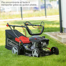 Load image into Gallery viewer, Scheppach Tondeuse à Gazon Thermique MS150-42 | Autotractée - 3,7 CV | Largeur de Coupe 42cm | Raccord Rapide de Nettoyage | Panier 45L | Hauteur - 7 Niveaux | Lame supp. + Huile Incluse